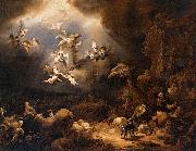 Govert flinck Angels Announcing the Birth of Christ to the Shepherds oil painting on canvas